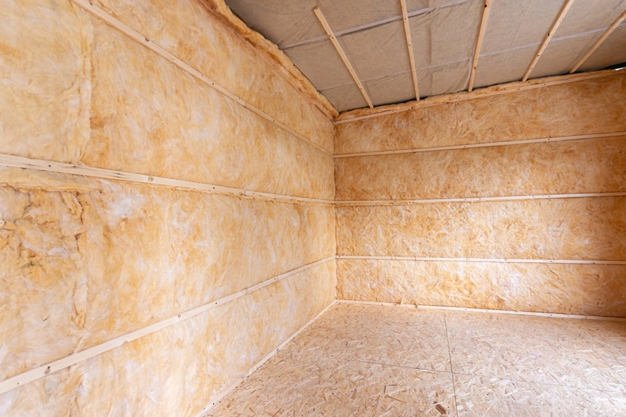 Home lined with Thermal insulation